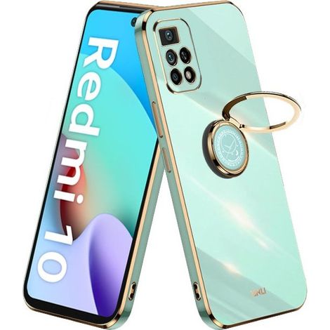 Custodia per Xiaomi Redmi 10, Electro Ring, menta (1/3)