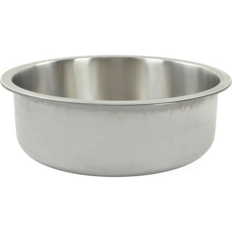 Lavabo rond en inox 304 400x400x160mm résistant à la rouille grand volume pour yacht camping-car (1/5)