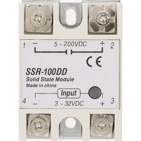 Qcwwy Module SSR -100DD Solid State Module Full-Saled Design, Longue Durée de Vie, Haute fiabilité pour la Protection Automatique des Incendies (1/5)
