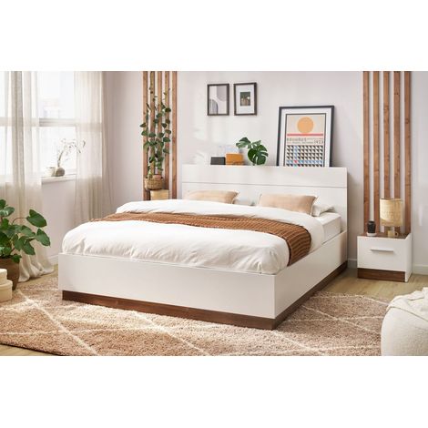 BOBOCHIC - Ensemble ZENITA avec Lit coffre + 2 chevets 140x200 (1/5)