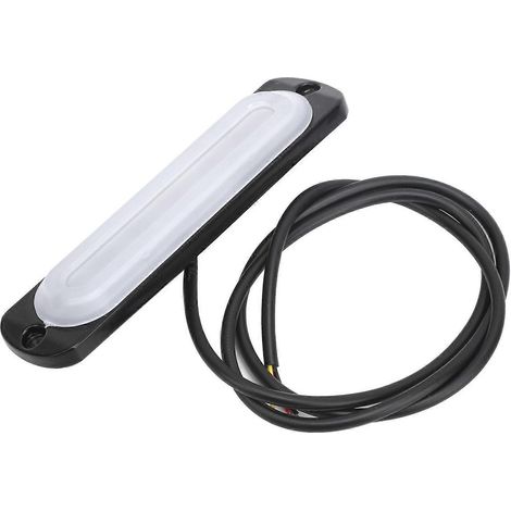 Feu de position latéral 12 V à 6 LED avec signal d'avertissement clignotant, lumière blanche-jaune pour voitures et camions