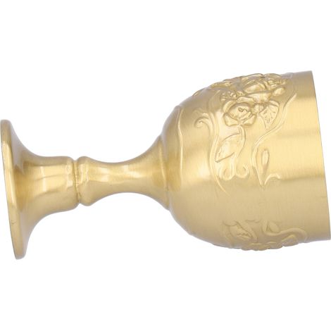 Gobelet en Laiton Antique avec Motif Rosace en Relief - Parfait pour Whisky, Décoration de Table Fête (1/5)