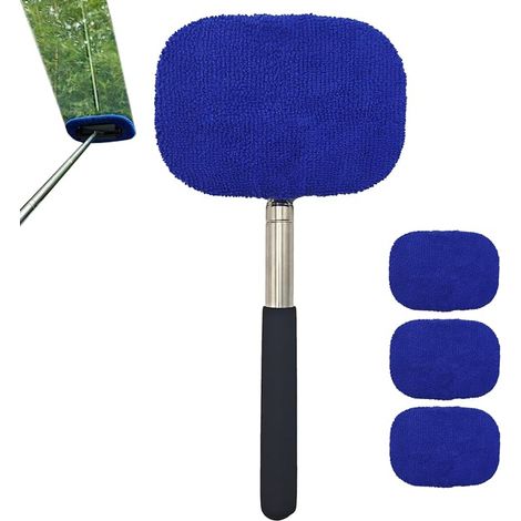 Dispositif de Nettoyage Extensible et Rotatif à 180° pour Nettoyer Les fenêtres de Voiture et de Maison, Nettoyeur pour Une Vue