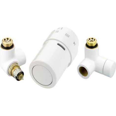 Kit X-TRA gauche pour radiateurs ou décors- BLANC - DANFOSS - 013G4008 (1/2)