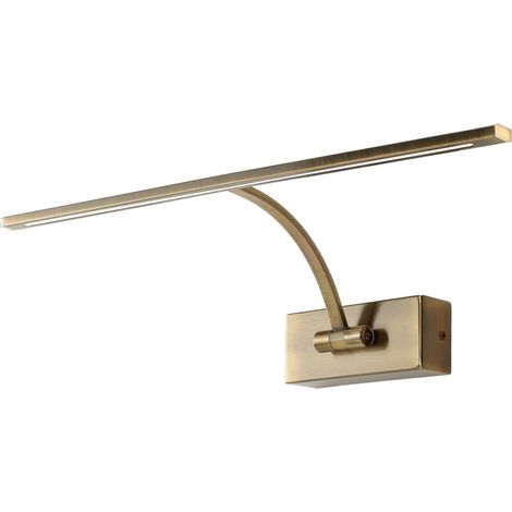 Applique murale LED pour tableaux en aluminium bronze vieilli 45,5cm (1/5)