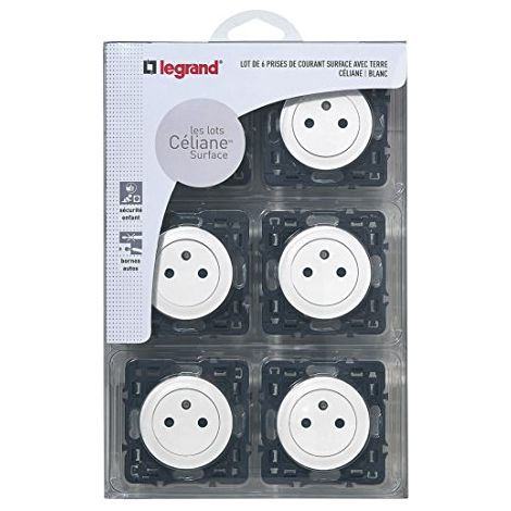 Legrand Céliane presa elettrica bianca 16A 230V 6 prese (1/4)