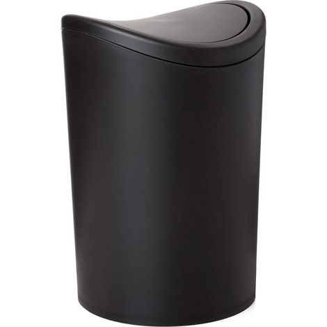 Poubelle Salle Bain 6 L avec Couvercle Basculant, 19 x 19 x 28 cm (1/5)