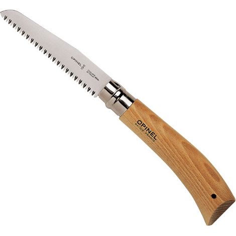 Sierra plegable Opinel n.12 hoja acero carbono sistema Virobloc