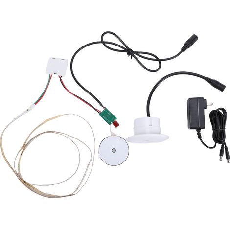 Bande LED de chevet avec contrôle tactile 3 couleurs, charge sans fil et 2 ports USB, installation encastrée 115cm (1/5)