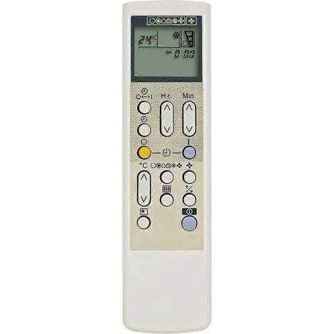 Télécommande de remplacement pour climatiseurs Hitachi modèles RAR-21Z, RAR-22Z, RAR-24Z et RAR-35Z (1/5)