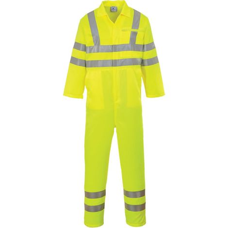 Combinaison haute visibilité Portwest Polycoton Jaune XXL. (1/2)