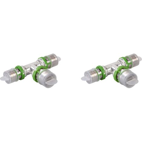 Comap – Té réduit métallique à sertir 7130RW262026 – Raccord laiton pour tubes multicouche – Diamètre 26/20 mm – Installation rapide – Certifié NF (1/4)
