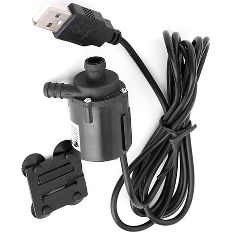 JT-160 CC Hochtemperatur-Miniatur-Wasserpumpe, bürstenlos, 6 V, für Computer-Flüssigkeitskühlung, USB-Stecker (1/5)