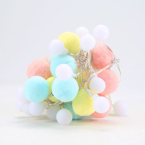 Guirlande lumineuse à 20 boules LED colorées pour décoration de Noël ou de chambre à coucher (e) (1/5)