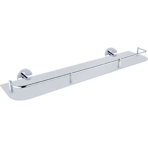 Nimco Unix - Ablagefläche, Länge 60 cm, mattiertes Glas/Chrom UN 13091AX-60-26