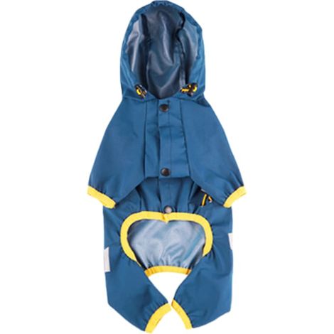 imperméable pour chiens, polyester, réfléchissant, bleu/jaune, L, polyvalent et pratique, pour un usage quotidien (1/5)