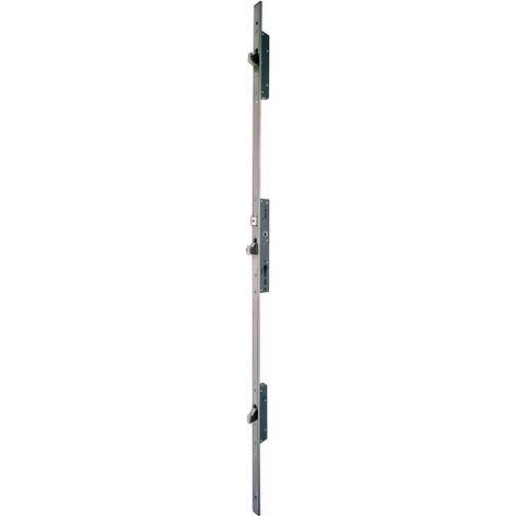 Serratura a 3 punti Multiblindo Inox ISEO con catenaccio reversibile - Placca U 1860x24x6 - Perno 30 - 795101302