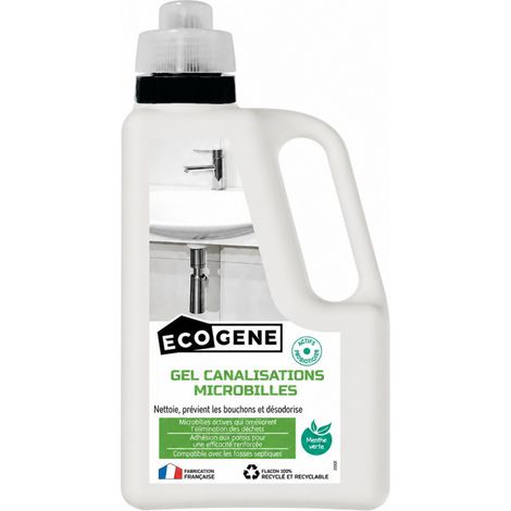 Gel entretien canalisations microbilles 1L ECOGENE