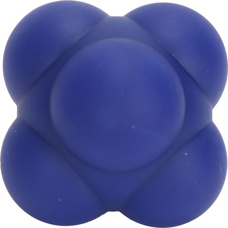 Balle de réaction en silicone bleu cobalt pour entraînement de coordination œil-main et réflexes rapides (1/5)