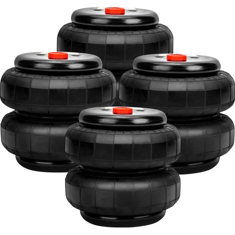 4X Air Ride Suspension Standard 2500lb sac d'air 1/2"npt Single Port Heavy NEUF (1/5)