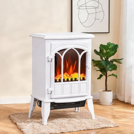Cheminée électrique bianco en metallo Vetro 39 x 23 x 56,5 cm (1/5)