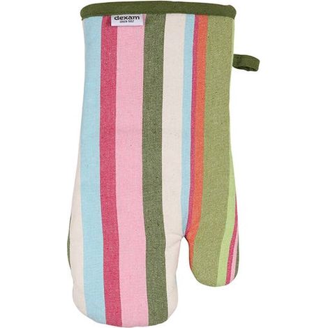 Dexam Recycled Cotton Striped Gauntlet Green