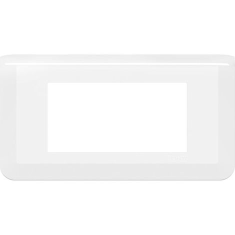 Legrand 078814L Horizontal white finishing plate for 4 Mosaic modules