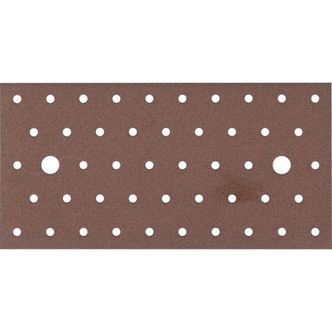 Plaque perforée DURAVIS® 200 x 100 x 2 mm, matériau : Acier, galvanisé sendzimir, surface : brun rouille (1/3)
