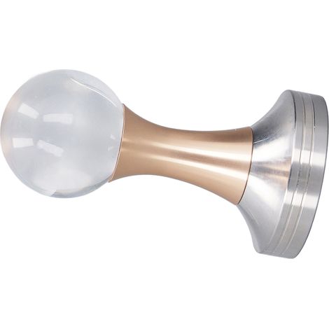 Tasseau de pressage café 58mm en acier inoxydable, boule cristal rose or, presse à café manuelle (1/5)
