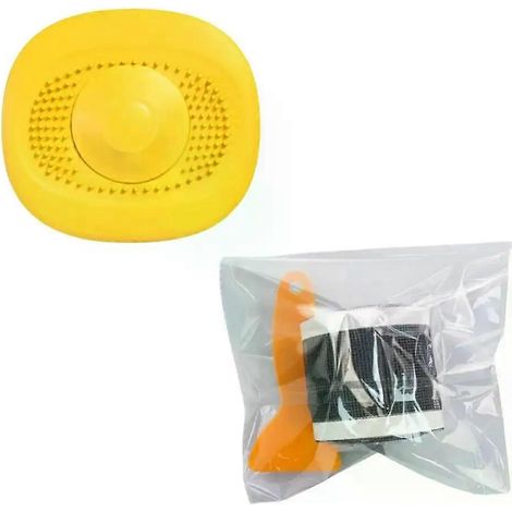 Couvercle de siphon de sol à ventouse, 146 g, installation facile, matériau fiable et durable, empêche le colmatage. Couvercle de siphon de salle de bain en PVC. (1/4)