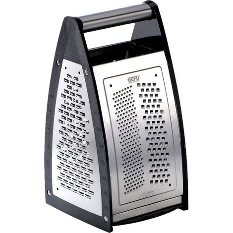 GEFU MUOVO Caja raladora Negro, Acero inoxidable