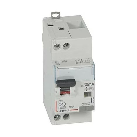 Legrand 410789 Earth Leakage Circuit Breaker DXᶾ 6000 - Screw/Screw - 40A - AC - 10kA - 30mA