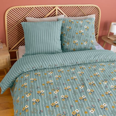 Parure de lit FLORINETTE polyester microfibre 240x220 cm (1/5)