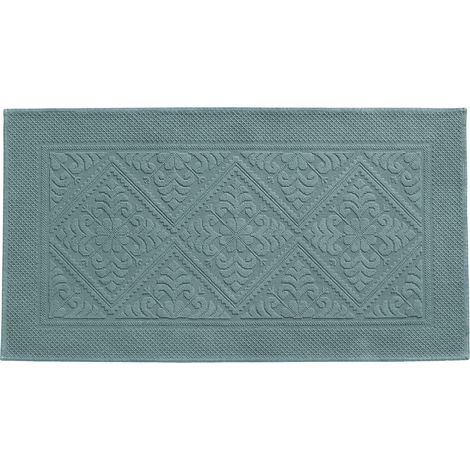 VIVARAISE - Tapis de bain uni Vivaraise Enzo en coton (70 x 140 cm)