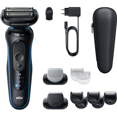 Braun Series 5 52-B1650S afeitadora Máquina de afeitar de láminas Recortadora Azul