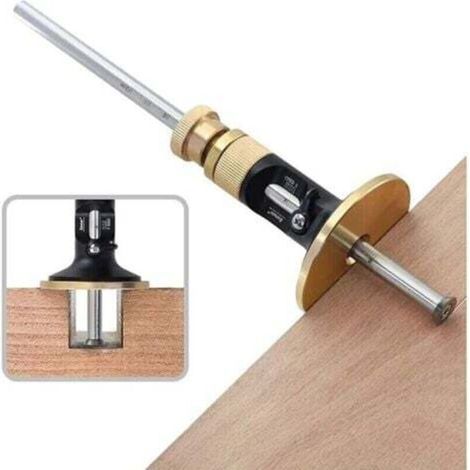 Strumento di marcatura - Coltello da falegname - Attrezzo per la lavorazione del legno - Marcatura con ruota - Per legno duro (lega di alluminio e ottone) (1/4)