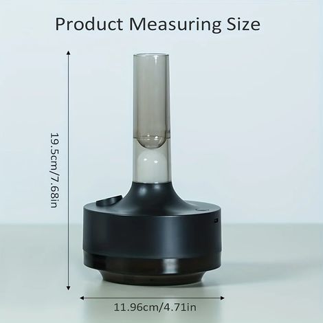 Diffuseur d'arômes rechargeable 1200 mAh 280 ml en forme de vase (noir) (1/5)
