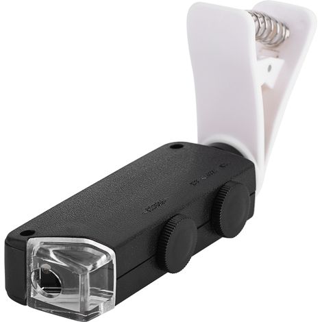 60- bis 100-fache optische Vergrößerungsmikroskop mit Clip für Smartphones und Tablets (1/5)