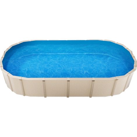 Revêtement de piscine, vinyle durable, conçu pour les piscines ovales de 15x30 pieds, 610x375 cm Chevauchement (1/2)