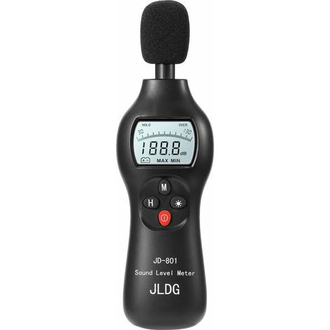 Jd801 Detecteur De Bruit Numerique Mini Lightweight Haute Precision Decibel Dispositif De Surveillance Sonometre Avec RetroEclairage On / Off Fonction (1/5)