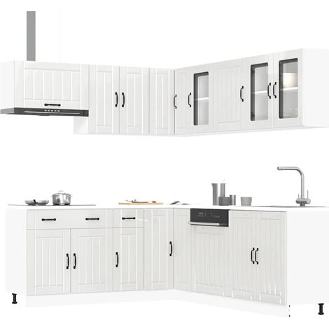 vidaXL Ensemble d'armoires de cuisine 11 pcs Lucca bois d'ingénierie (1/5)