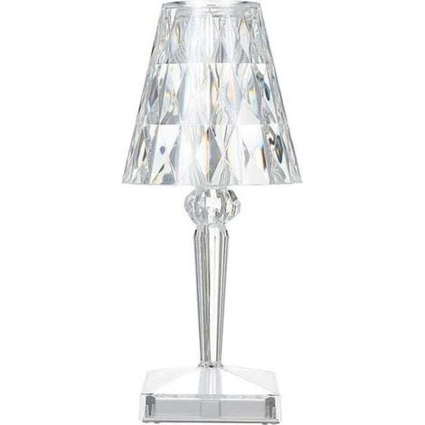Lampe à poser en cristal 3D rechargeable par USB – Éclairage tactile avec 2 tons – Design moderne pour chambre et salon (1/5)