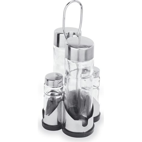 Ensemble Huile Vinaigre Sel et Poivre avec Support - Was Germany