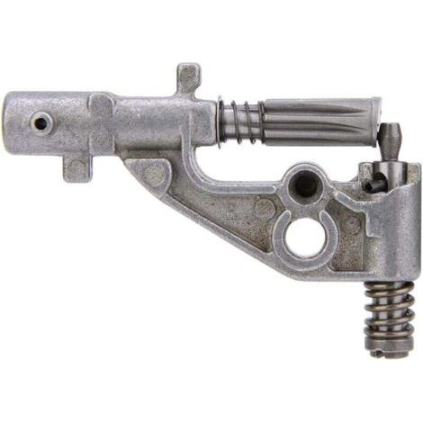 Huiler de Pompe à Huile pour tronçonneuse Poignée Ergonomique adaptée aux pièces de tronçonneuse Husqvarna 340 345 350 351 353 346 Argent