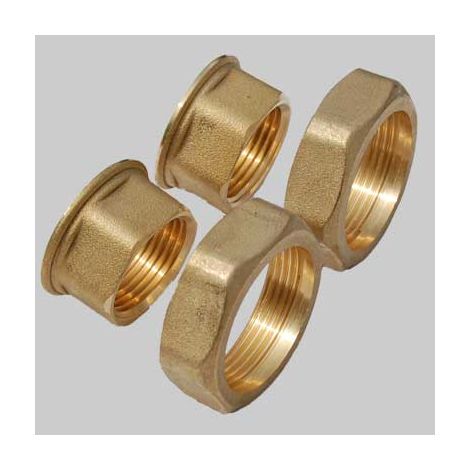 KIT BOCCHETTONI PER CIRCOLATORI - F 1 x F 11/2 - 2 pezzi - MADE IN ITALY
