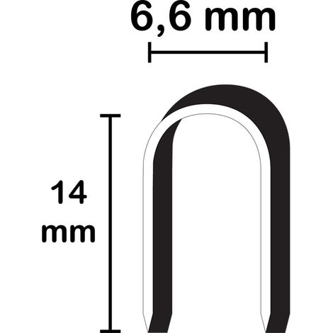 Punti per Fissacavi M. 88 14 Romeo Maestri 1000 Pezzi