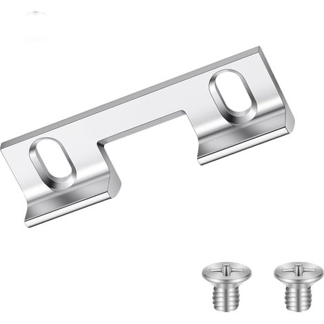 Gache de Porte de Remplacement Type 115, Plaques de Serrure Porte d'Entrée de Gâche Réglable, 32 mm Espacement des Trous de Vis, 46 x 14,4 x 9 mm Compatible avec Plaques de Gâche Standard (1/5)