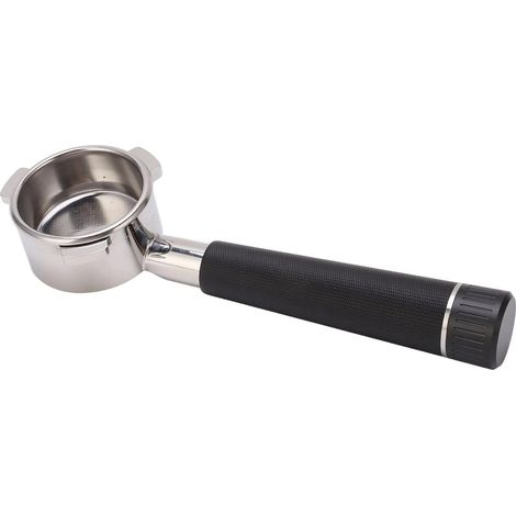 Porte-filtre sans fond de 54 mm, porte-filtre à café à 3 oreilles en acier inoxydable, accessoires pour machine à café Breville série 8 (noir) (1/5)