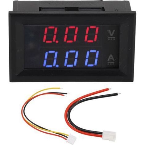 Voltmètre numérique, ampèremètre, testeur de tension, détecteur d'ampli, moniteur d'intensité LED, jauge DC0-100V 10A (1/5)