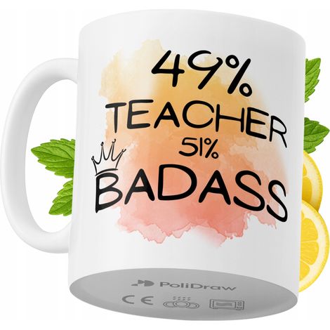 Lustiger Becher für Lehrer – Kaffee- oder Teebecher mit witzigem Textdesign – ideal für Geburtstage, Namenstage, Feiertage und besondere Anlässe. Hochwertiger Becher für Zuhause, Büro und Arbeit. Farb